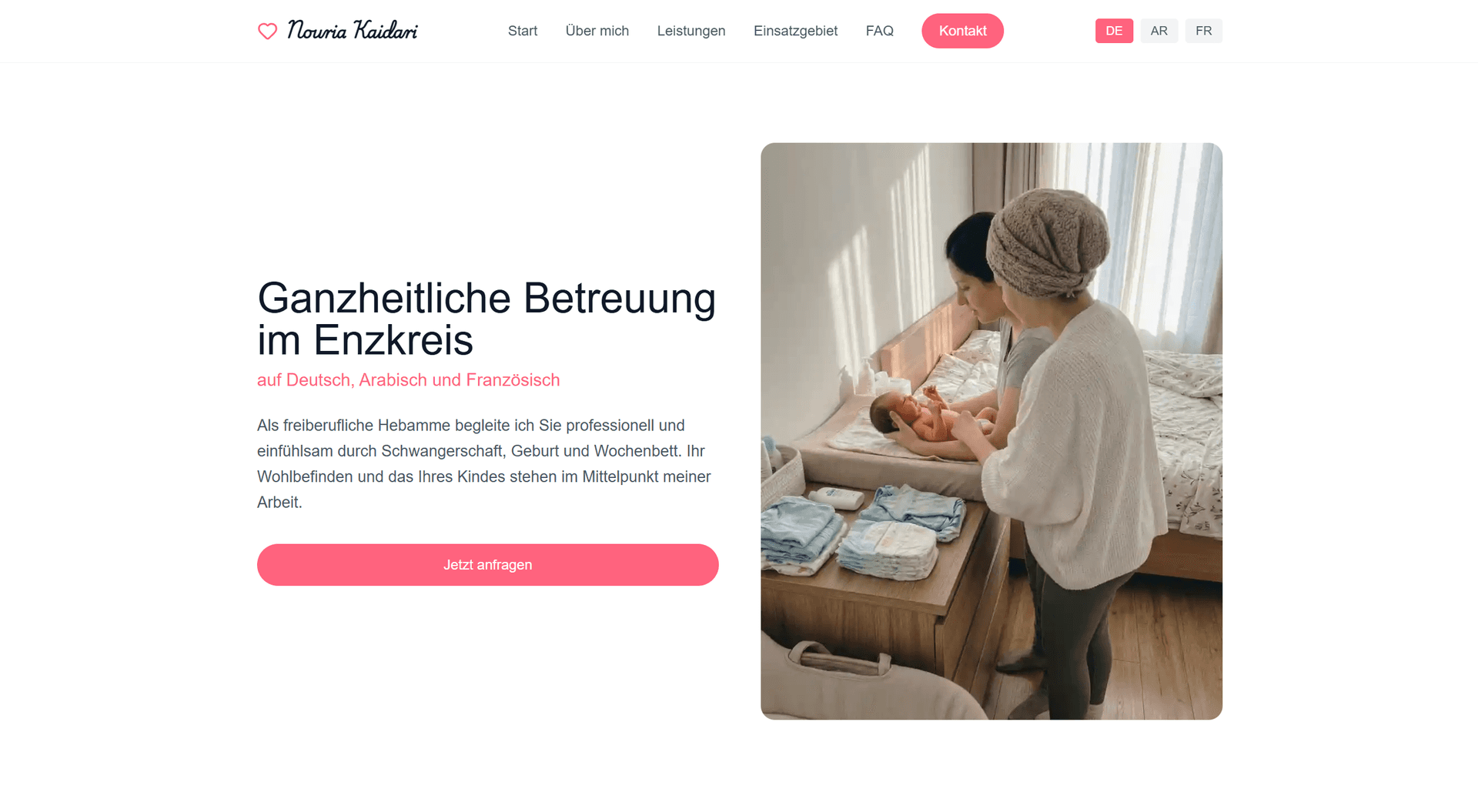 Hebamme Nouria Website