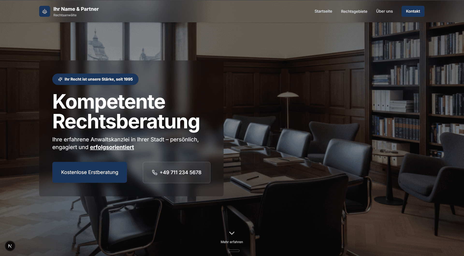 Muster Anwaltwebseite