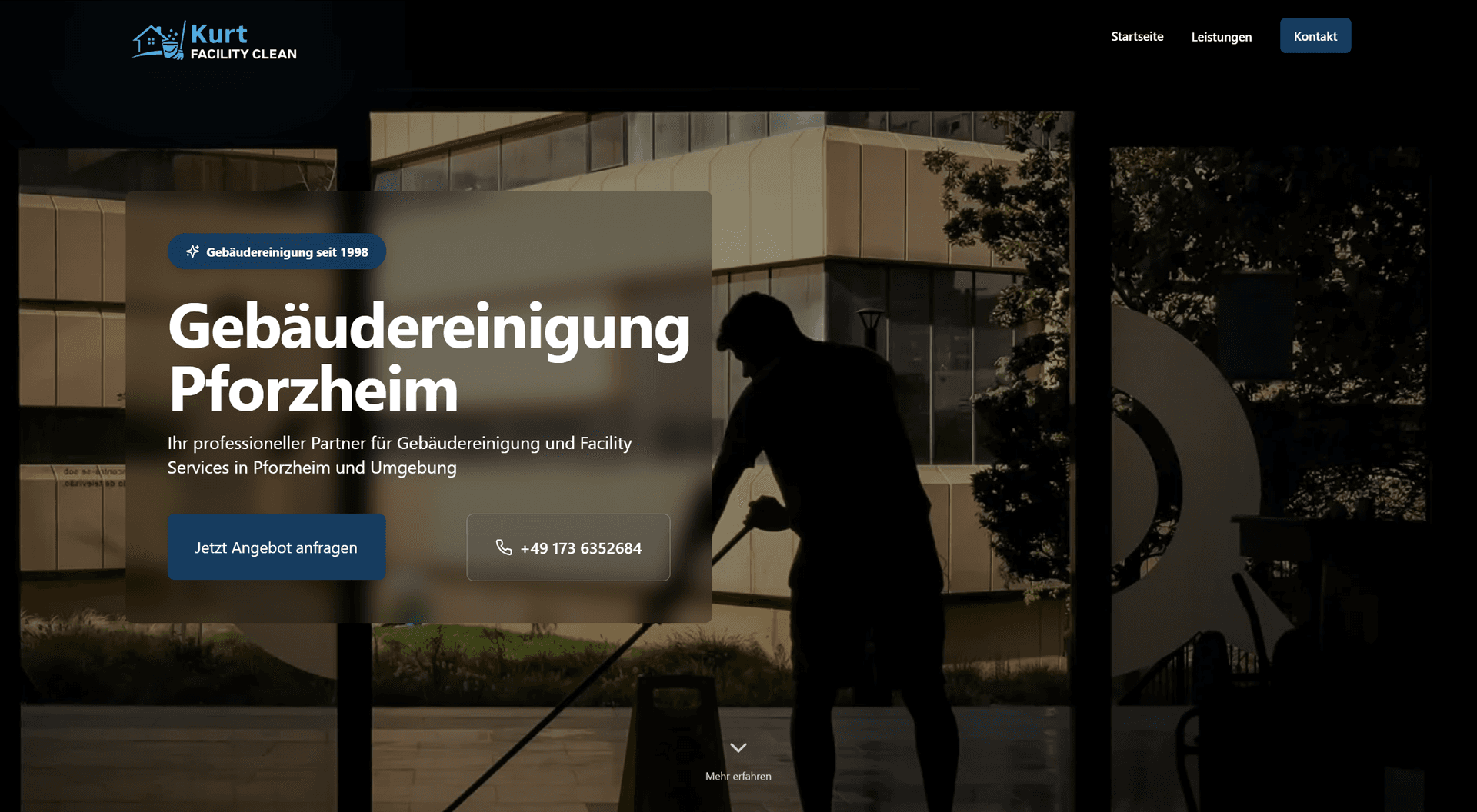 Digitale Präsenz für Premium-Gebäudereinigung
